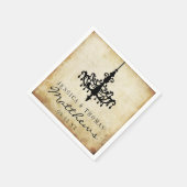 Serviette En Papier Collection Mariage de lustres Vintages (Coin)