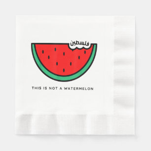 Serviette En Papier Collection Palestine 'This is not a Watermelon'