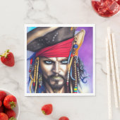 Serviette En Papier Collection Pirate (En situation)
