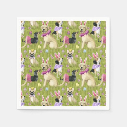 Serviette En Papier Collection Puppet Paster (Devant)