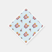 Serviette En Papier Collection Smart Clock - Bleu (Coin)