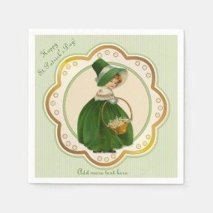 Serviette En Papier Colleen irlandaise et serviettes en panier