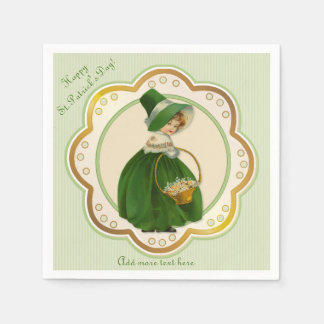Serviette En Papier Colleen irlandaise et serviettes en panier