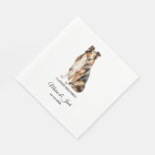 Serviette En Papier Collie Chien J'Aimais Ses Premiers Mariages Napkin (Coin)