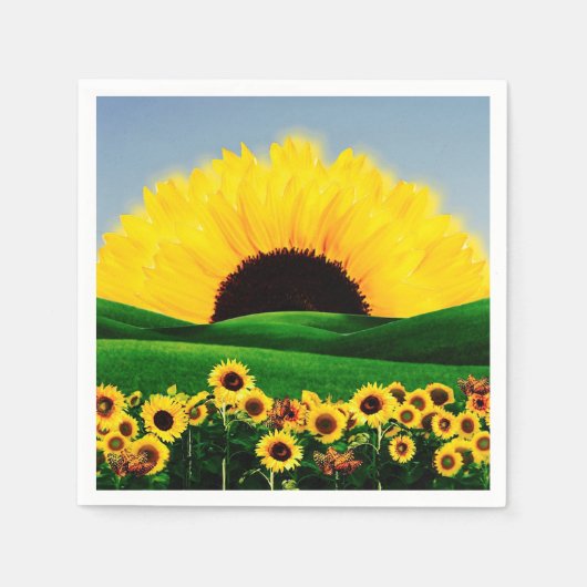 SERVIETTE EN PAPIER COLLINE DU SOL (Devant)