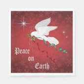 Serviette En Papier Colombe blanche (Devant)