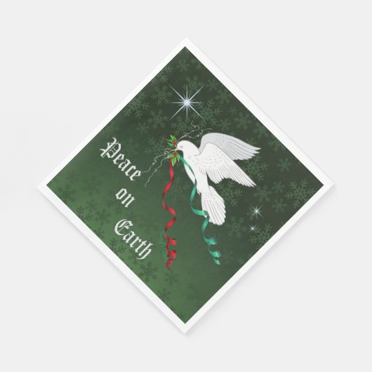 Serviette En Papier Colombe blanche (Coin)