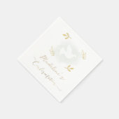 Serviette En Papier colombe blanche Confirmation (Coin)