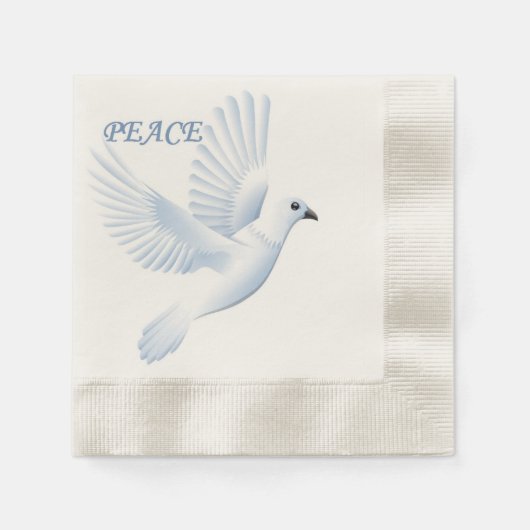 SERVIETTE EN PAPIER COLOMBE DE LA PAIX (Devant)