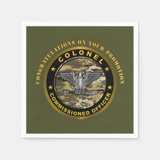 Serviette En Papier Colonel COL Promotion (Devant)