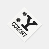 Serviette En Papier Colonie (Coin)