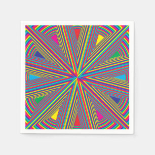 Serviette En Papier color swatow green cyan blue magentred