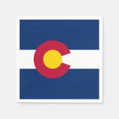 Serviette En Papier Coloradan Flag, Flag of Colorado (Devant)