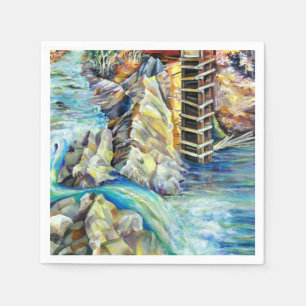 Serviette En Papier Colorado Rocky Mountains River Crystal Mill