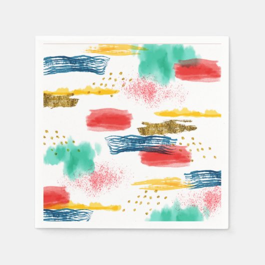 Serviette En Papier Coloré (Devant)