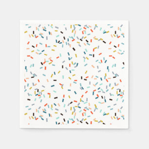 Serviette En Papier Coloré Confetti Motif Automne