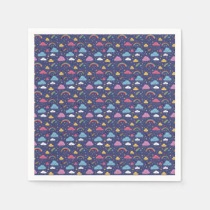 Serviette En Papier Coloré Et Jouant Sans Couleur