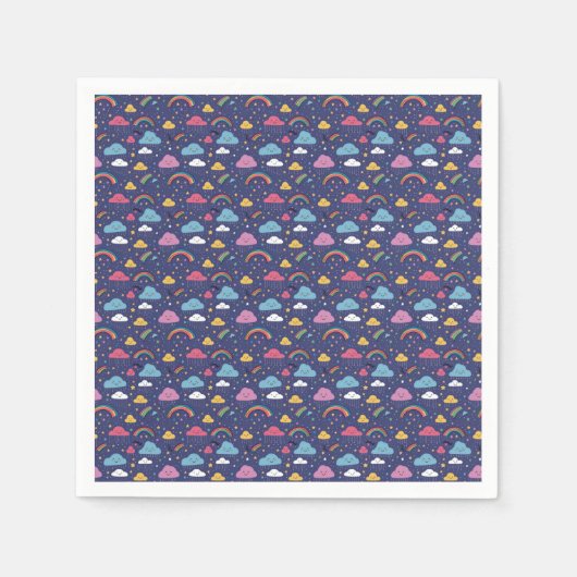 Serviette En Papier Coloré Et Jouant Sans Couleur (Devant)