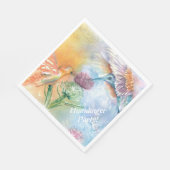 SERVIETTE EN PAPIER COLORÉ HUMMING BIRDS PARTI (Coin)