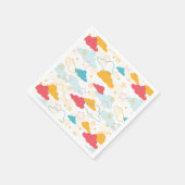 Serviette En Papier Coloré Retro Starry Sky Art Motif (Coin)