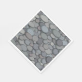 Serviette En Papier Colorée River Rock Pebbles Art (Coin)