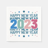 Serviette En Papier Colorful Bonne année 2023 (Devant)