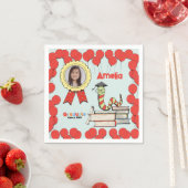 Serviette En Papier Colorful Bookworm Kids Graduation Party (En situation)