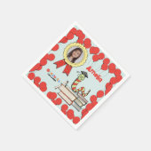 Serviette En Papier Colorful Bookworm Kids Graduation Party (Coin)