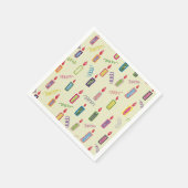 Serviette En Papier Colorful Candles Happy Birthday Napkins (Coin)