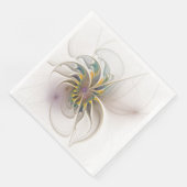 Serviette En Papier Colorful fractal ornament. Flower art (Coin)