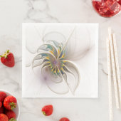 Serviette En Papier Colorful fractal ornament. Flower art (En situation)