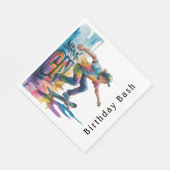 Serviette En Papier Colorful Graffiti Boy Birthday Bash (Coin)