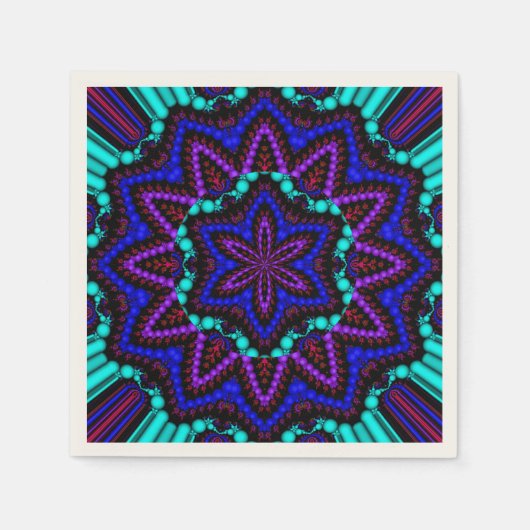 Serviette En Papier Colorful Mandala (Devant)
