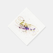 Serviette En Papier Colorful music splatter (Coin)