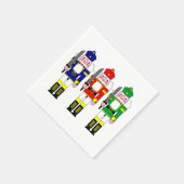 Serviette En Papier Colorful Nutcracker Soldiers Christmas (Coin)