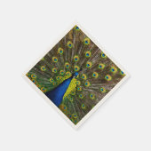 Serviette En Papier Colorful peacock (Coin)