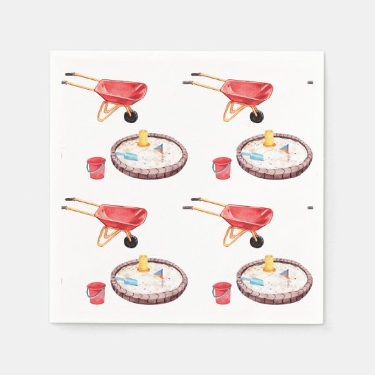 Serviette En Papier Colorful Playground Birthday Party (Devant)