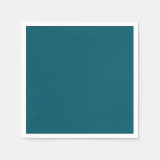 Serviette En Papier Coloris uni uni turquoise (Devant)