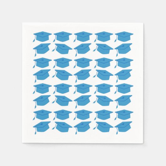 SERVIETTE EN PAPIER COLUMBIA BLEUE GRADUER PAPIER NAPKINS (Devant)