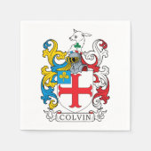 Serviette En Papier Colvin Family Crest (Devant)