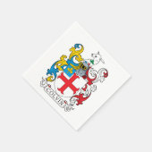 Serviette En Papier Colvin Family Crest (Coin)