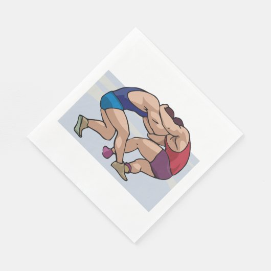 Serviette En Papier Combat de catch (Coin)