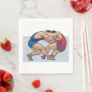 Serviette En Papier Combat de catch