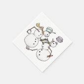 Serviette En Papier Combat de neige (Coin)