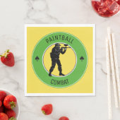 Serviette En Papier Combat de Peinture (En situation)