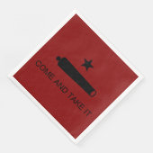 Serviette En Papier Come & Take It ! Flag de Texas State (Coin)