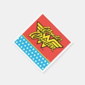 Serviette En Papier Comics DC | Logo Wonder Woman | Joyeux anniversair (Coin)