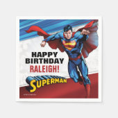 Serviette En Papier Comics DC | Superman - Anniversaire (Devant)