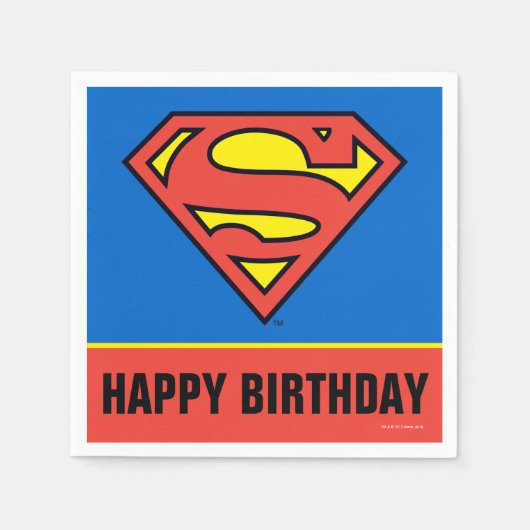 Serviette En Papier Comics DC | Superman | Logo classique (Devant)