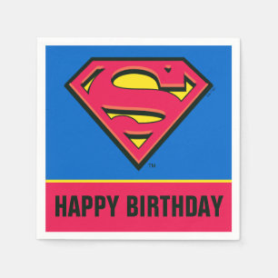 Serviette En Papier Comics DC Superman Logo classique